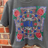USA Cropped Bandana Tee