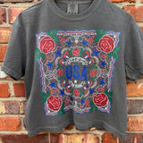USA Cropped Bandana Tee