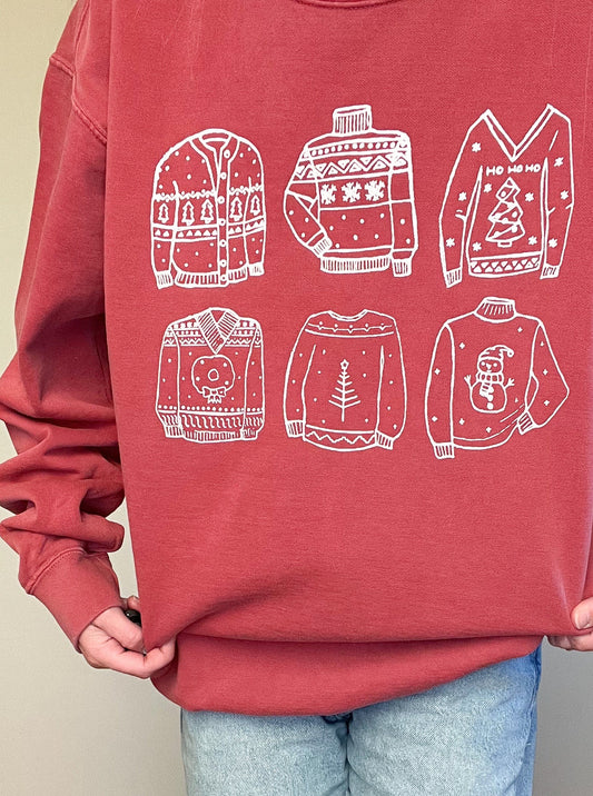 Christmas Sweater Doodle (Tee, Long or Crew)