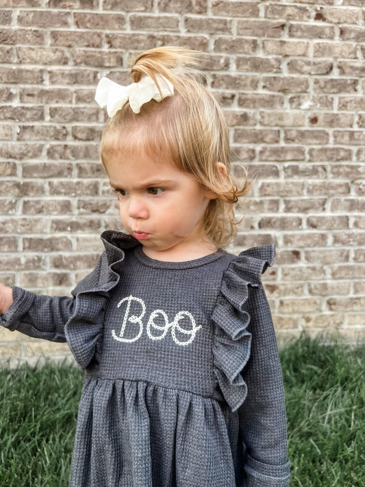 Embroidered BOO Dress