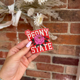 3in Waterproof Big Peony State Sticker