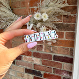 3in Waterproof Indiana Sticker