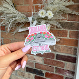 3in Waterproof Peonies & Pagoda Sticker