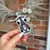 3in Waterproof Floral Car Sticker