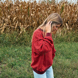 Burgundy Jasper Crewneck