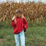 Burgundy Jasper Crewneck