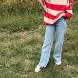 Free People Cherry Classic Stripe Crewneck