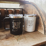 Indy Race Car Insulated Coffee Mug