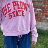 Pink Peony State Cropped Crew