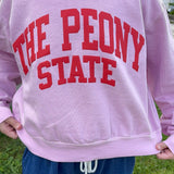 Pink Peony State Cropped Crew