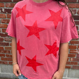 Red Star Printed Tee