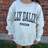 DILLYDALLYIN Reversible Oversized Sweatshirt