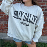 DILLYDALLYIN Reversible Oversized Sweatshirt