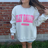 DILLYDALLYIN Reversible Oversized Sweatshirt