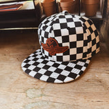 IMS Wings Checkered Flatbill Hat (adult & kids)
