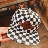 IMS Wings Checkered Flatbill Hat (adult & kids)