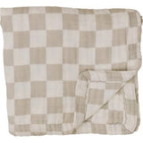 Custom Embroidered Name Boho Baby Muslin Quilt Blanket // Mudcloth // Floral // You Pick Color