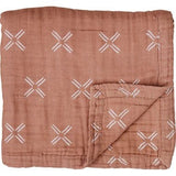 Custom Embroidered Name Boho Baby Muslin Quilt Blanket // Mudcloth // Floral // You Pick Color