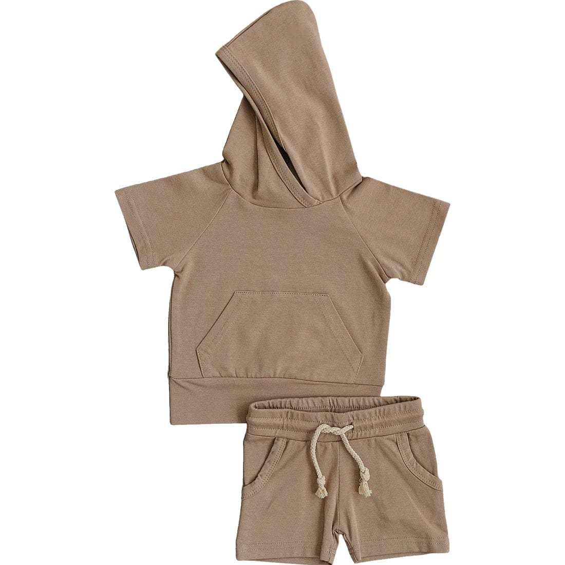 Sand Hooded Tee and Short Set