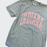 Gray The Peony State T-Shirt