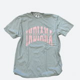 Gray The Peony State T-Shirt