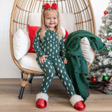 Christmas Trees Small Ribbed Two Piece Set