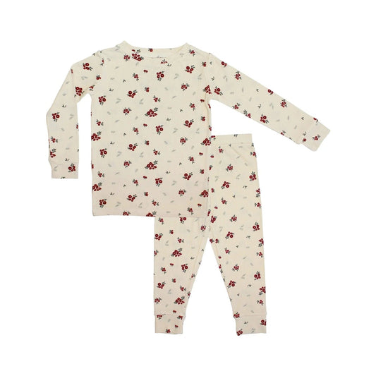 Scattered Floral Ribbed Loungewear