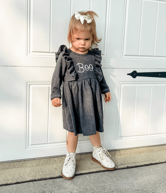Embroidered BOO Dress