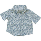 Palm Tree Linen Button Up