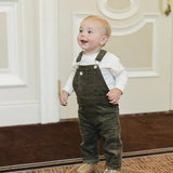Green Corduroy Overalls
