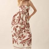 Tropical Flare Maxi Dress