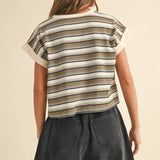 Olive Striped T-Shirt