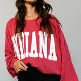 'INDIANA' Comfy Oversize Graphic Sweatshirt