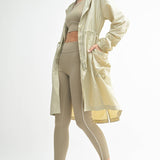 Waterproof Oat Milk Lightweight Rain Jacket