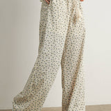 Floral Print Drawstring Pants