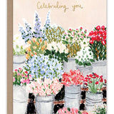 Flower Market Birthday Card