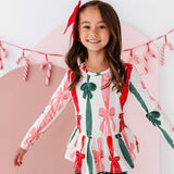 Wrapping Bows Peplum Top