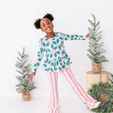 Pink Candy Cane Stripe Flares