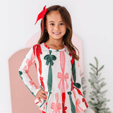 Wrapping Bows Peplum Top