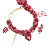Indiana Hoosiers Bandana Charm Bracelet