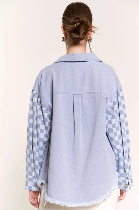 Blue Checkered Shacket