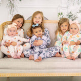 Retro Daisy Zip-Up Romper Jammies
