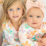 Retro Daisy Zip-Up Romper Jammies