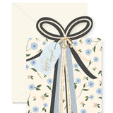Wedding Gift Blue Die-Cut Greeting Card