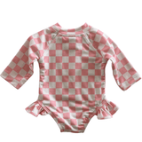 Pink Checkerboard Rashguard