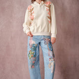 Vintage Flower Patch Hoodie