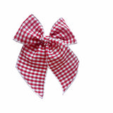 Vintage Red Gingham Bow