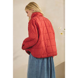 Brick Zip Up Packable Puffer Jacket