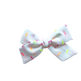 Neon Dots Hair Bow  