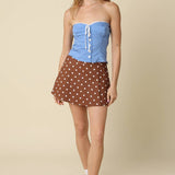 Marcie Polka Dot Flared Skort